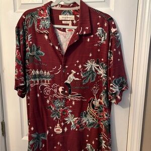 Men's Red Hawaiian Shirt‎ holiday